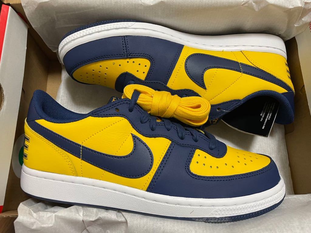 25.5cm Nike Terminator Low University Gold and Navy/Michigan ナイキ ターミネーター ロー ミシガン 新品未使用 国内正規品_画像7