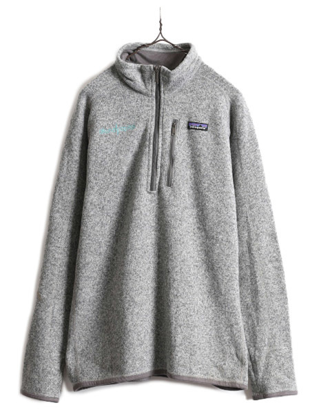 16年製 パタゴニア ベターセーター 1/4 ジップネック メンズ L / 古着 Patagonia アウトドア フリース ニット ジャケット プルオーバー 灰_画像1