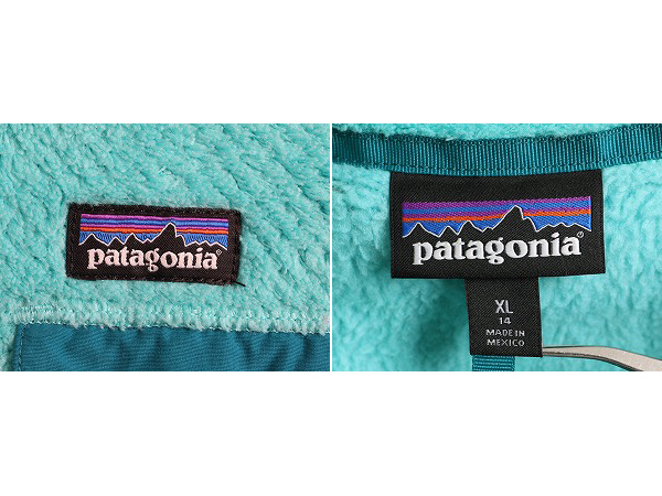 17年製 パタゴニア リツール スナップT プルオーバー ジャケット ガールズ XL レディース S 程/ Patagonia アウトドア フリース ブルゾン_画像4