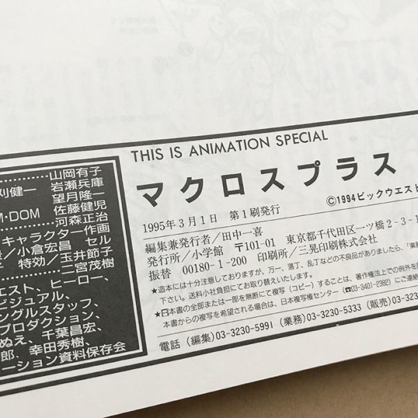 絶版 】マクロスプラス / THIS IS ANIMATION SPECIAL / MACROSS 絶版 】マクロスプラス / THIS IS ANIMATION SPECIAL / MACROSS
