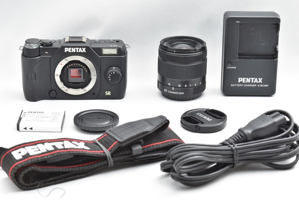 税込) ◇実用 PENTAX Q7 ブラック 標準ズームセット #1432