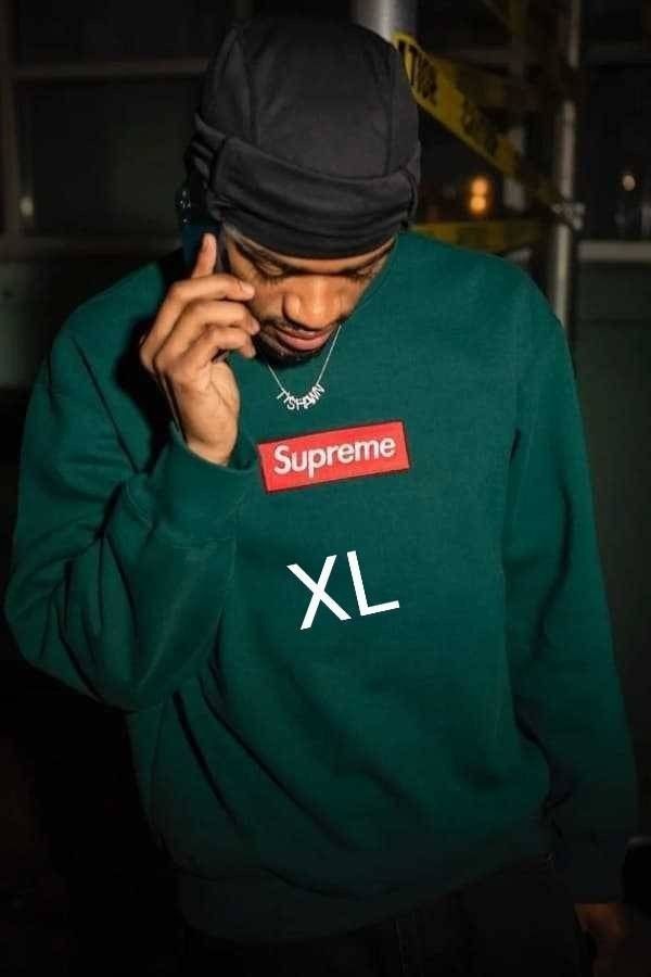 Supreme Box Logo Crewneck Dark Pine シュプリームボックスロゴ