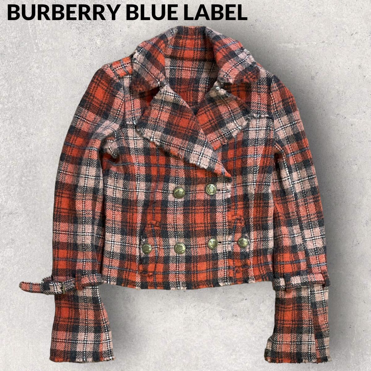 最高級 BURBERRY BLUE LABEL バーバリーブルーレーベル ユーズド加工