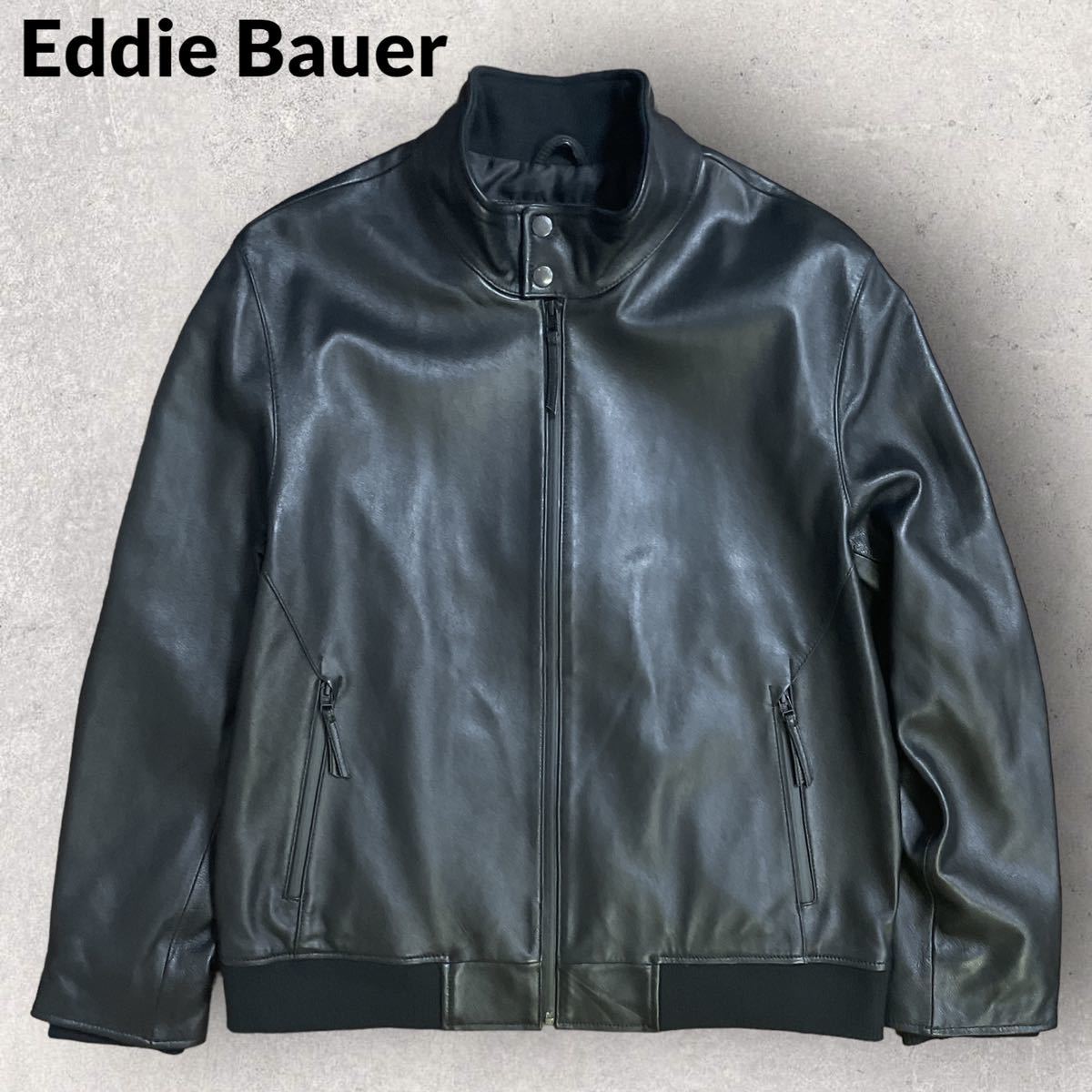 正規店仕入れの 新品未使用 Eddie ブラック Lサイズ ラムレザー