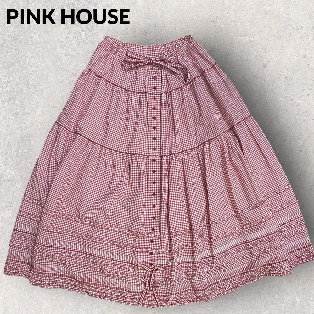 定価¥46.200 タグ付き PINK HOUSE ピンクハウス 2022モデル ティアードスカート