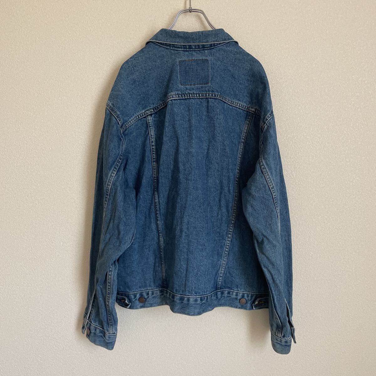 90s 95s Levi's 70507 デニムジャケット Gジャン USA製 ビンテージ vintage ビッグシルエット デカパッチ 古着 LARGEの画像10