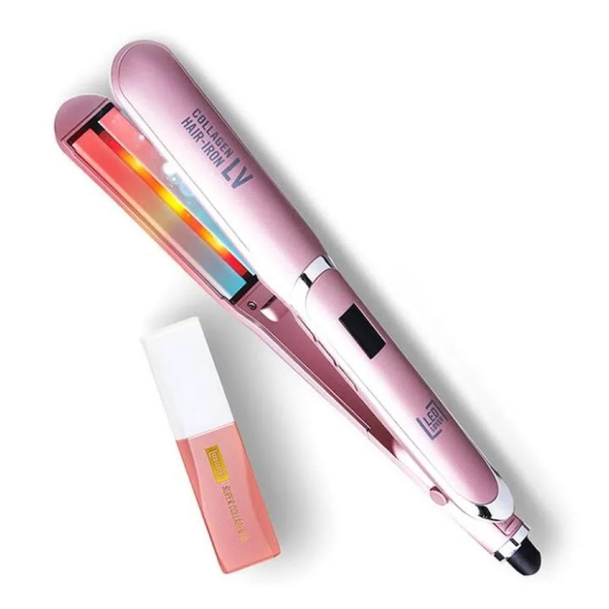 ★迅速発送★ LED LOVER (LEDラバー) ヘアアイロン〈ピンクゴールド〉☆カバー付き☆