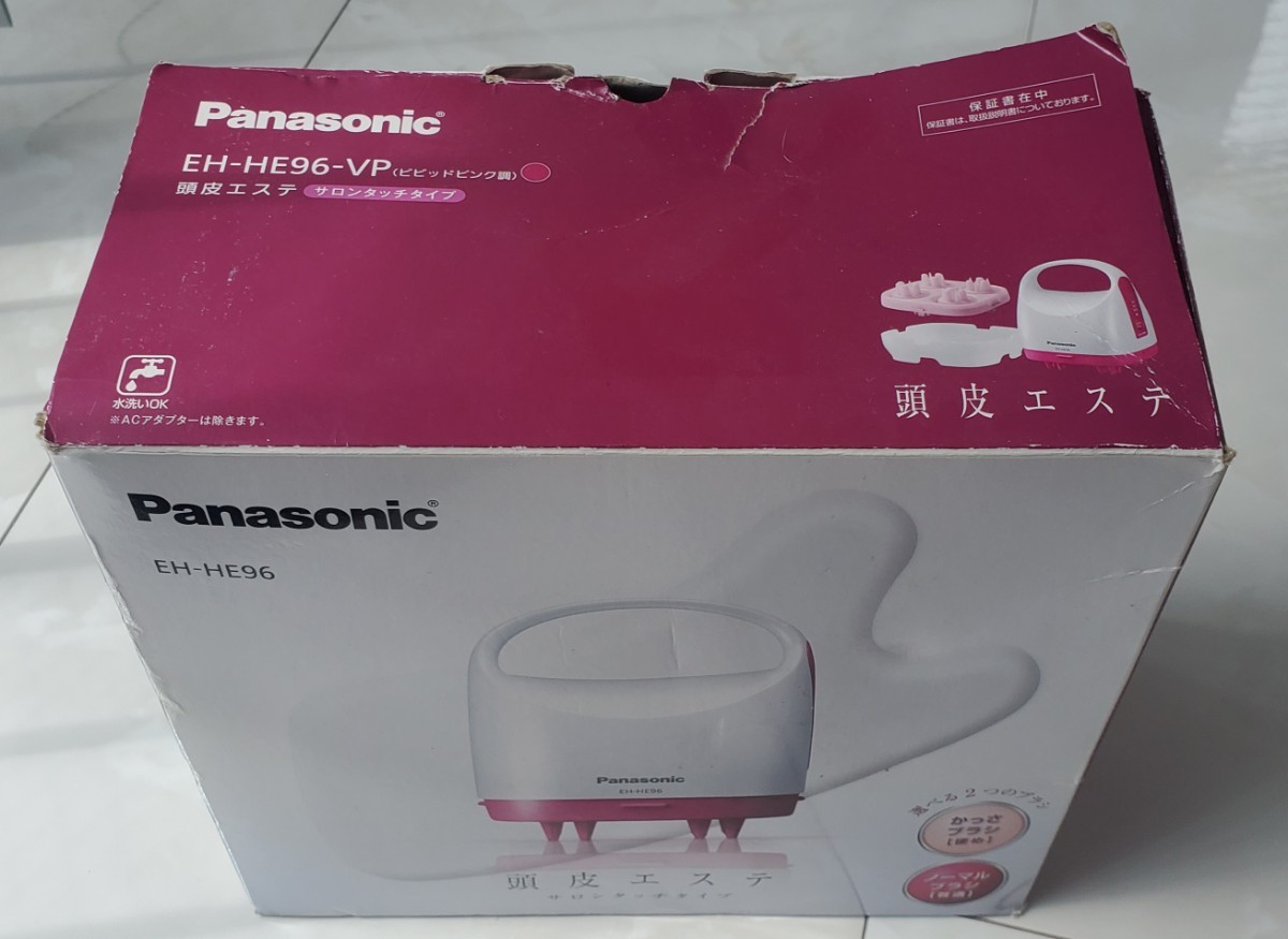 【中古】Panasonic パナソニック頭皮エステ エステサロン ビビッドピンク 頭皮エステ パナソニック EH-HE96_画像2