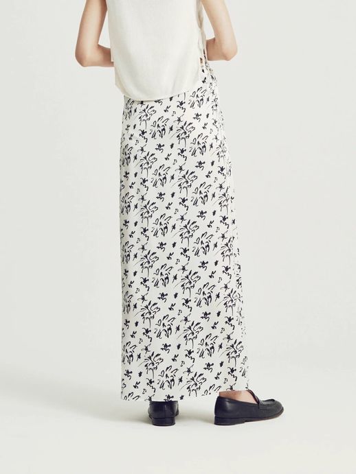 定価3.6万 EQUALAND イコーランド × Natsumi Ito コラボ フラワー 日本のシルクサテン ラップスカート スカート _画像5