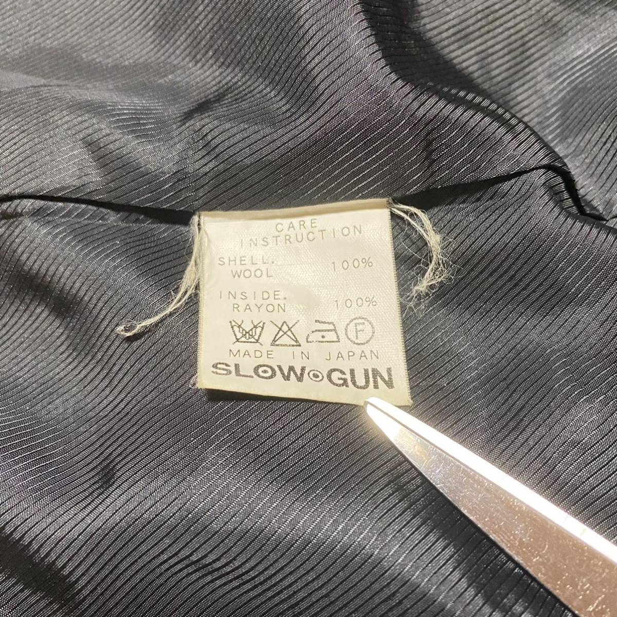 Yahoo!オークション - SLOW GUN スローガン ウールベスト ジャケット フ...