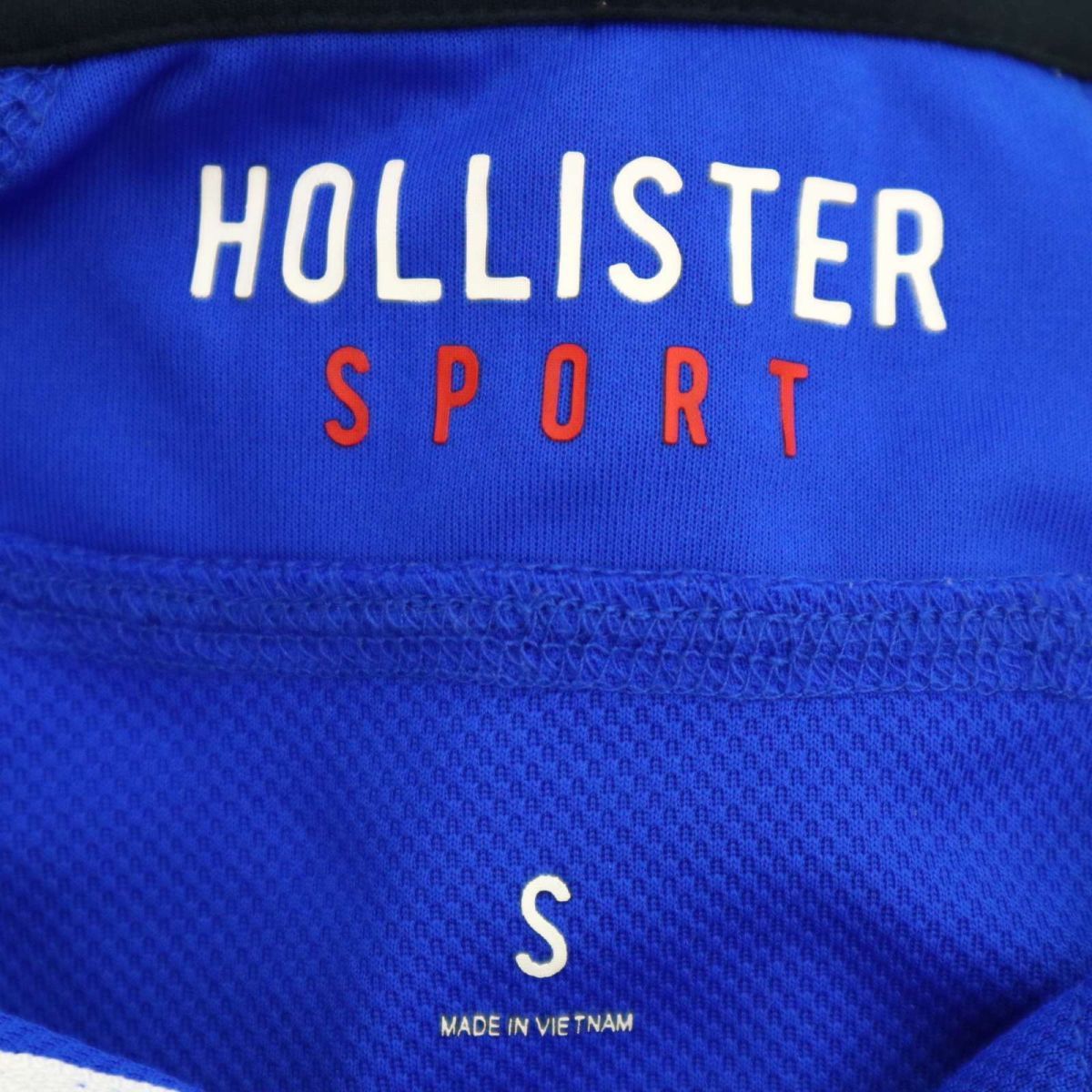 HOLLISTER SPORT ホリスター 通年 ロゴプリント★ ジャージ ジップ ラグラン ジャケット ブルゾン Sz.S　メンズ 青系　C3T07849_9#O_画像7