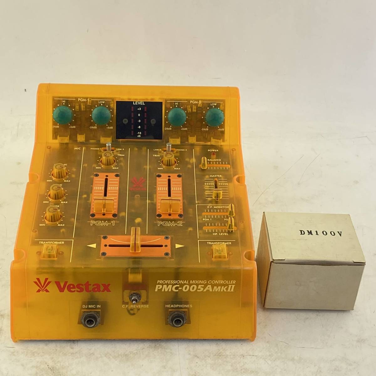 通電確認済】Vestax PMC-005A MKⅡスケルトン DJミキサー 通電確認済】Vestax PMC-005A MKⅡスケルトン DJミキサー