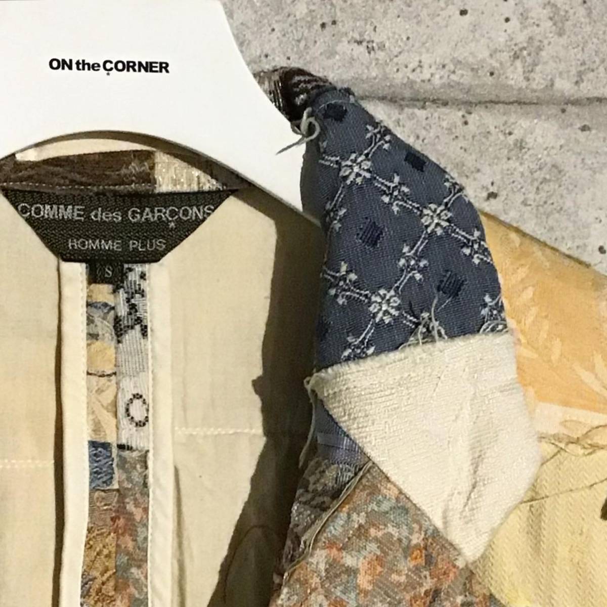 ONtheCORNER ITEM No.1437/COMMEdesGARCONS HOMMEPLUS コムデギャルソンオムプリュス ゴブランジャケット 00ss size:S 進化する色_画像4