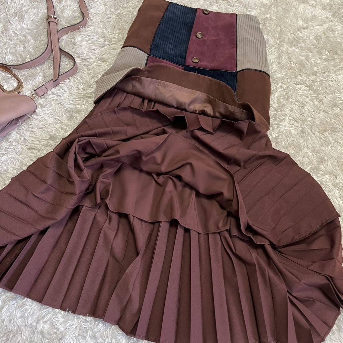美品【リリーブラウン＆ユニクロ】2枚セット 秋色スカート 1サイズs