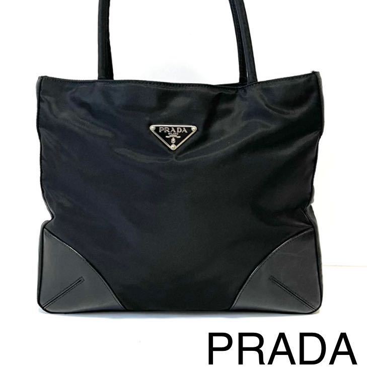 爆売り！ プラダ PRADA ミニ レディース メンズ ブラック 黒 白タグ