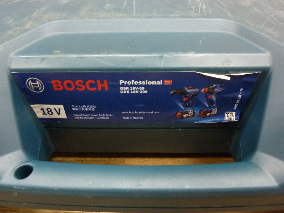 ★BOSCH GSR18V-55+GDX18V-200 インパクトドライバーレンチ&ドリルドライバーセット_画像3