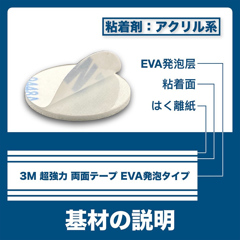 多用途両面テープ EVA発泡タイプ　厚め2MM　超強力 綺麗に剥がせる 耐寒 耐熱 防水 屋内外使用可 壁紙にも対応（20mm選択 5枚入り）_画像3