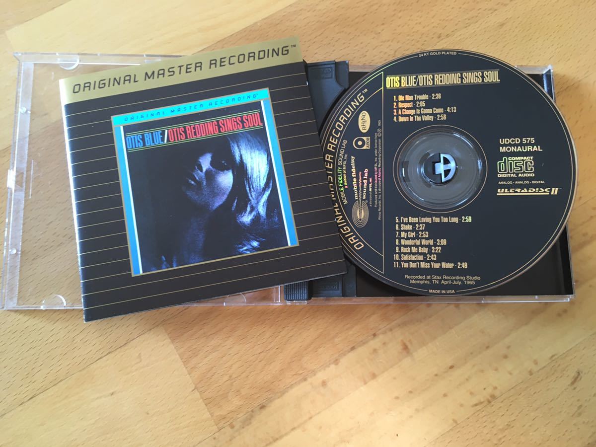 Otis Blue / Otis Redding Sings Soul (MFSL 24kt GOLD CD)オーティス・レディング (Mobile Fidelity Sound Lab : UDCD 575)