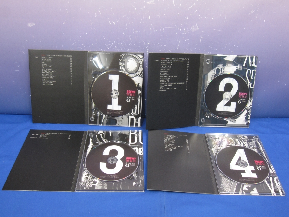 K9 BOOWY GIGS BOX ギグスボックス 完全生産限定 DVD8枚組 氷室京介