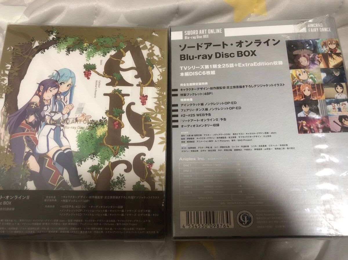 ソードアート・オンライン blu-ray disc box 完全生産限定版6枚組