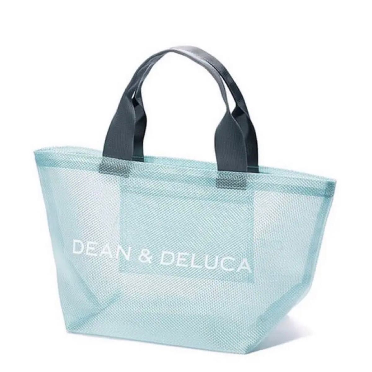 【残りわずか】DEAN & DELUCA メッシュトートバッグ ミントブルー S エコバッグ