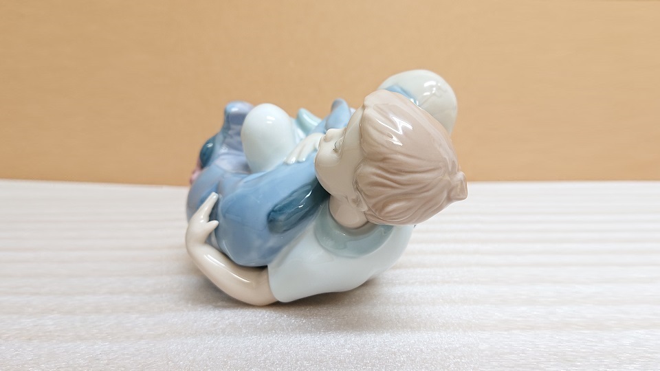 N-83 NAO ナオ 1594 イーヨーと夢の中 男の子 ディズニー コレクション フィギュリン 陶磁器 置物 Disney Eeyore boy figurine object_画像7