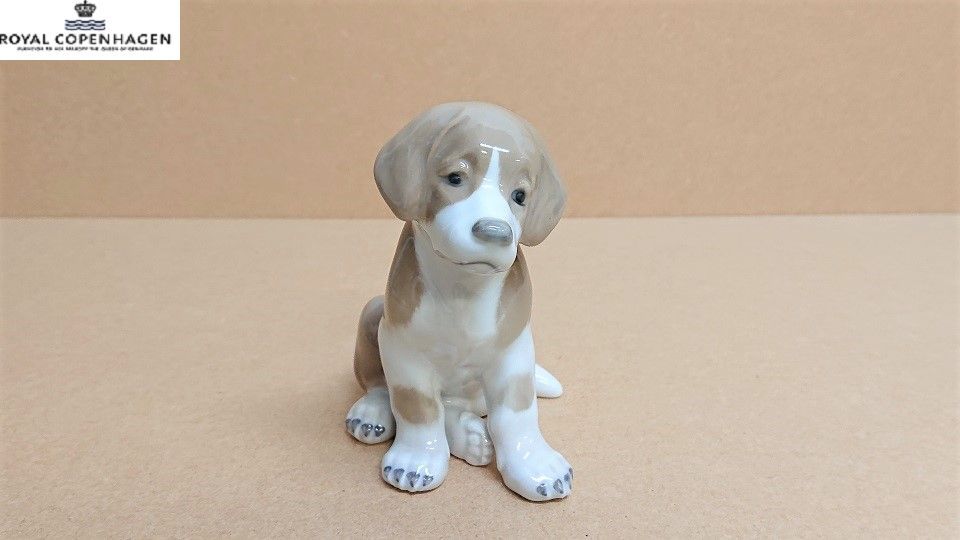 N-89 ROYAL COPENHAGEN ロイヤルコペンハーゲン セントバーナード 犬 フィギュリン 陶磁器 置物 デンマーク Saint Bernard Dog figurine_画像1