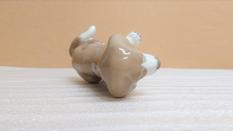 N-89 ROYAL COPENHAGEN ロイヤルコペンハーゲン セントバーナード 犬 フィギュリン 陶磁器 置物 デンマーク Saint Bernard Dog figurine_画像9