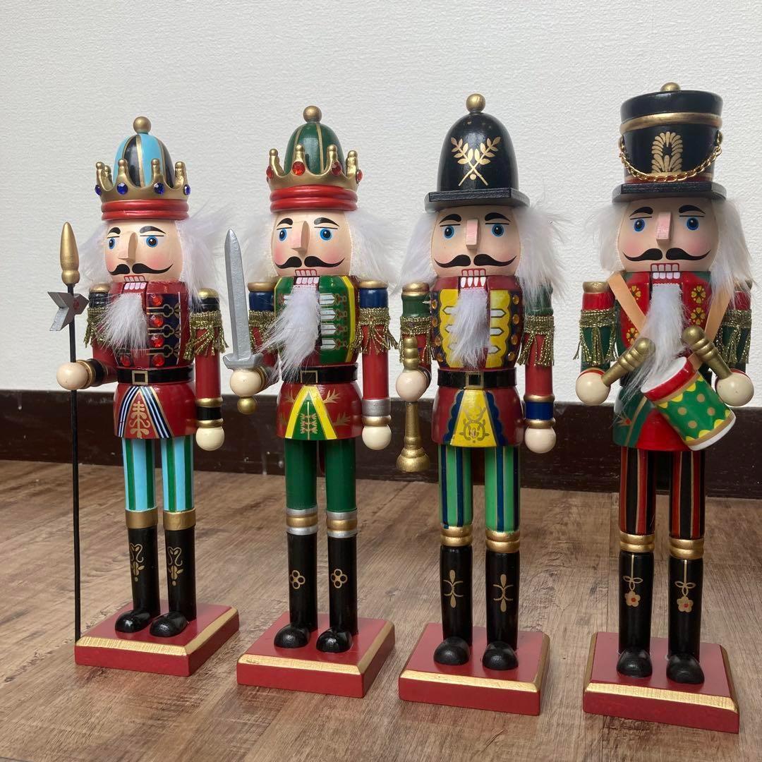 置物 兵士 人形 4タイプ 手作り 30cm 工芸品 くるみ割り人形 洋風 部屋_画像2