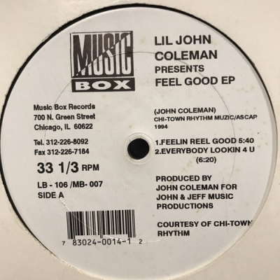 【HMV渋谷】LIL' JOHN COLEMAN/FEEL GOOD EP(LB106)_画像1