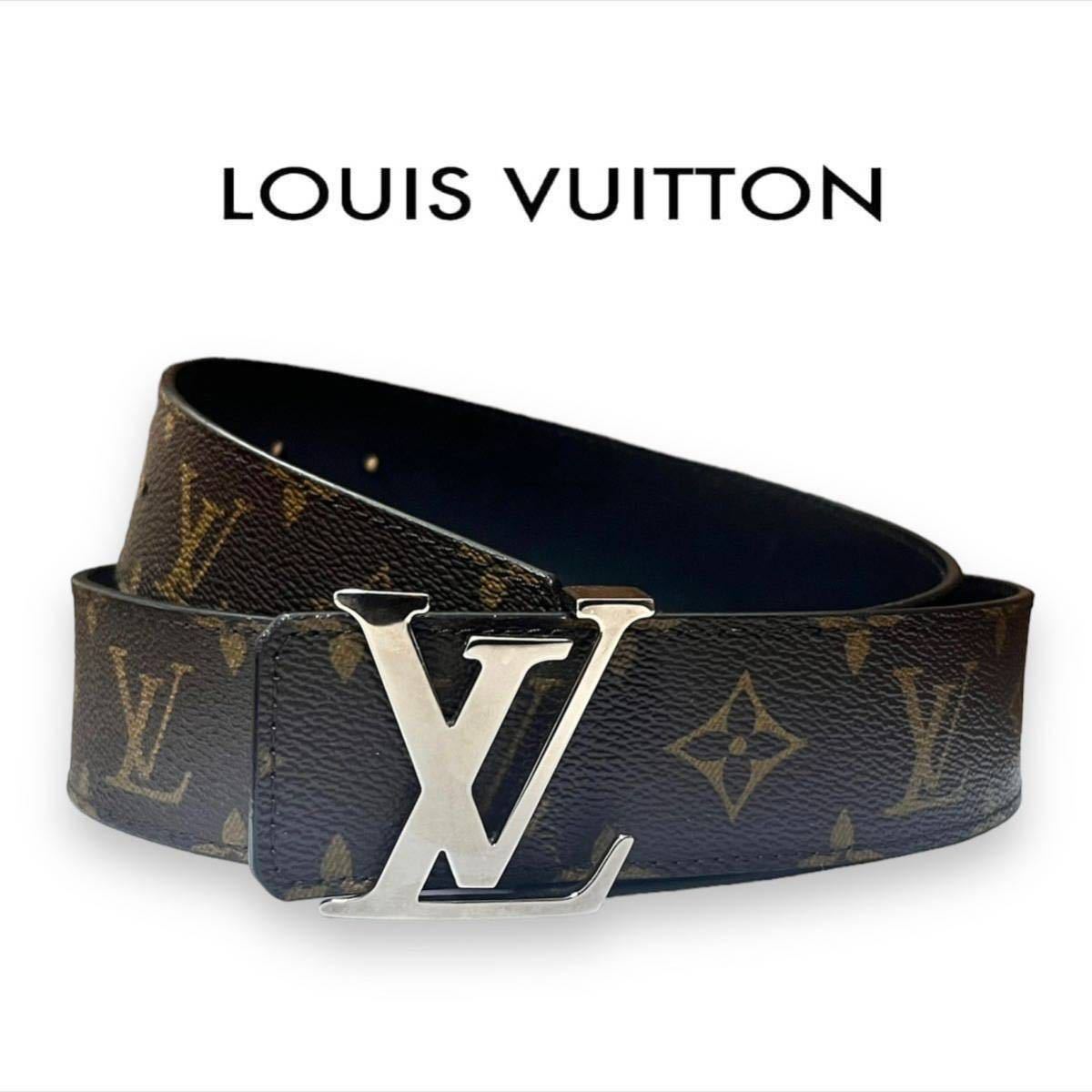 オリジナル 美品 LOUIS VUITTON ベルト M9821 リバーシブル ルイ