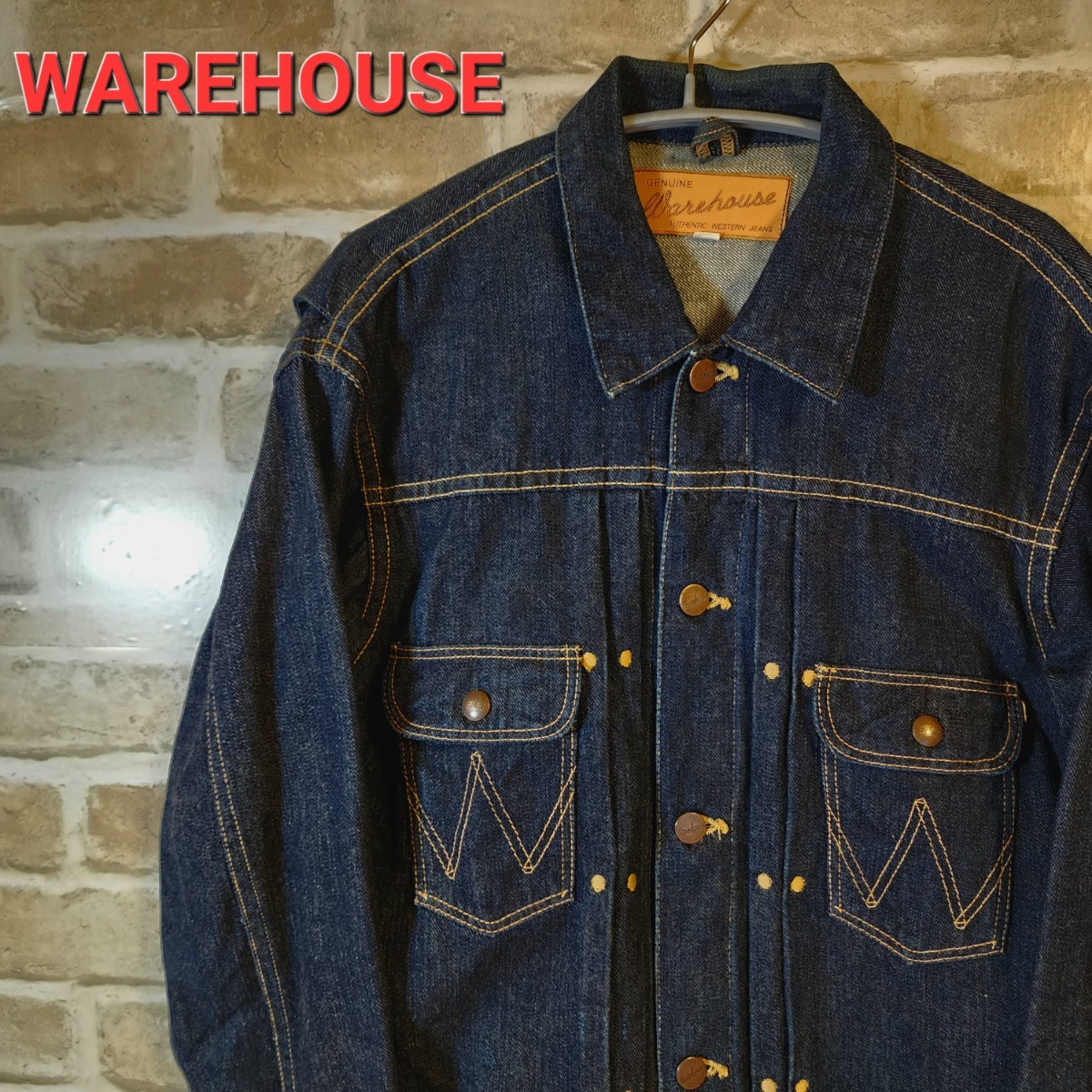 ウエアハウス WAREHOUSE デニムジャケット ジージャン 40 レア-