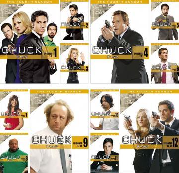 CHUCK チャック フォース シーズン4 全12枚 第1話～第24話 レンタル落ち 全巻セット 中古 DVD ケース無_画像1