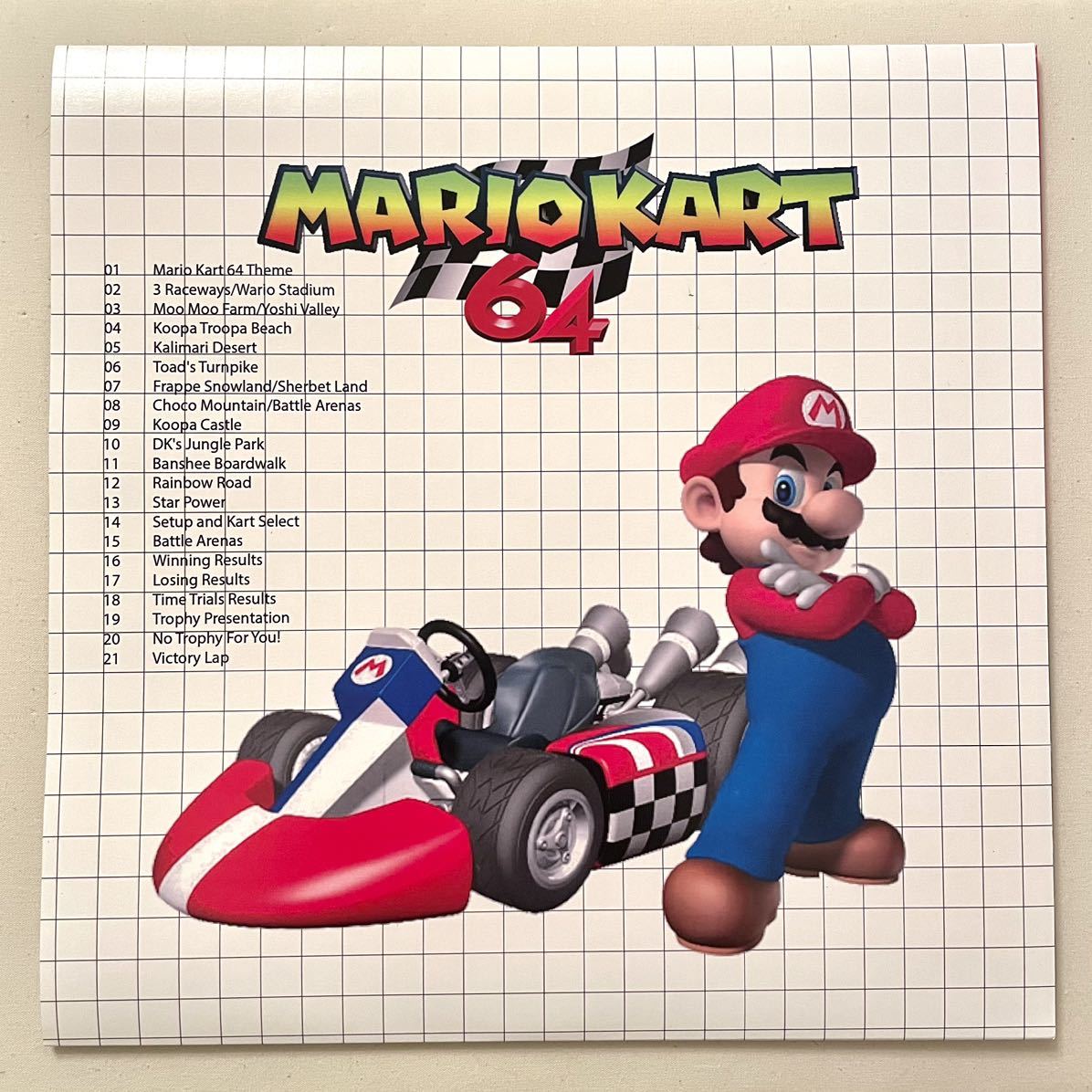 マリオカート64 RACETRACKS オリジナルサウンドトラック LP レコード サントラ スーパーマリオ 任天堂_画像2