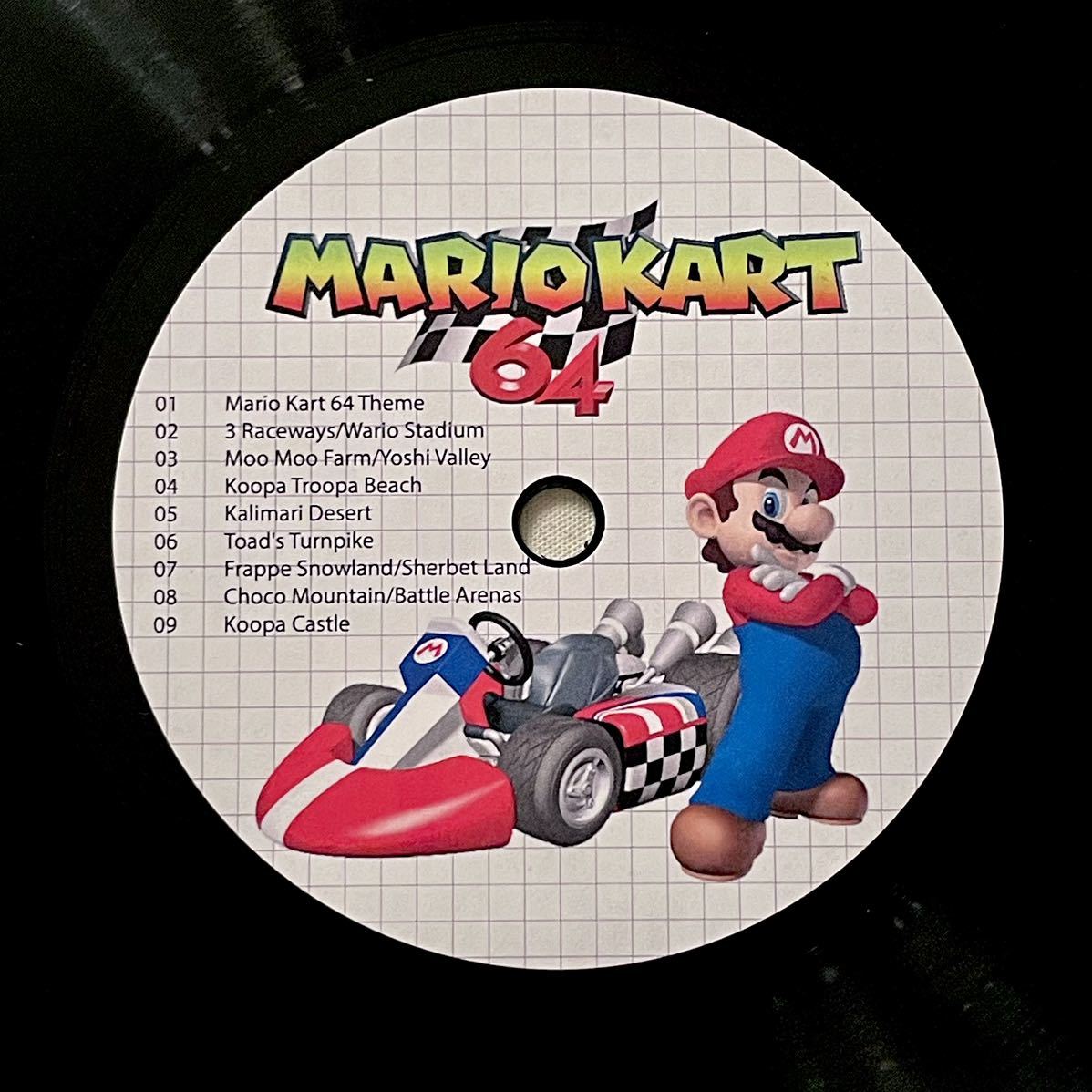 マリオカート64 RACETRACKS オリジナルサウンドトラック LP レコード サントラ スーパーマリオ 任天堂_画像3