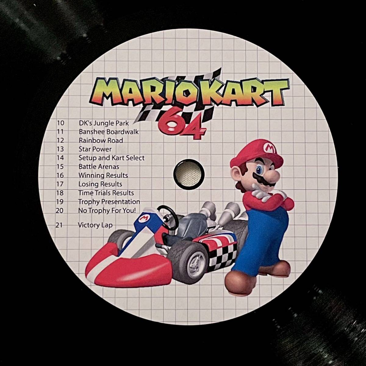 マリオカート64 RACETRACKS オリジナルサウンドトラック LP レコード サントラ スーパーマリオ 任天堂_画像4