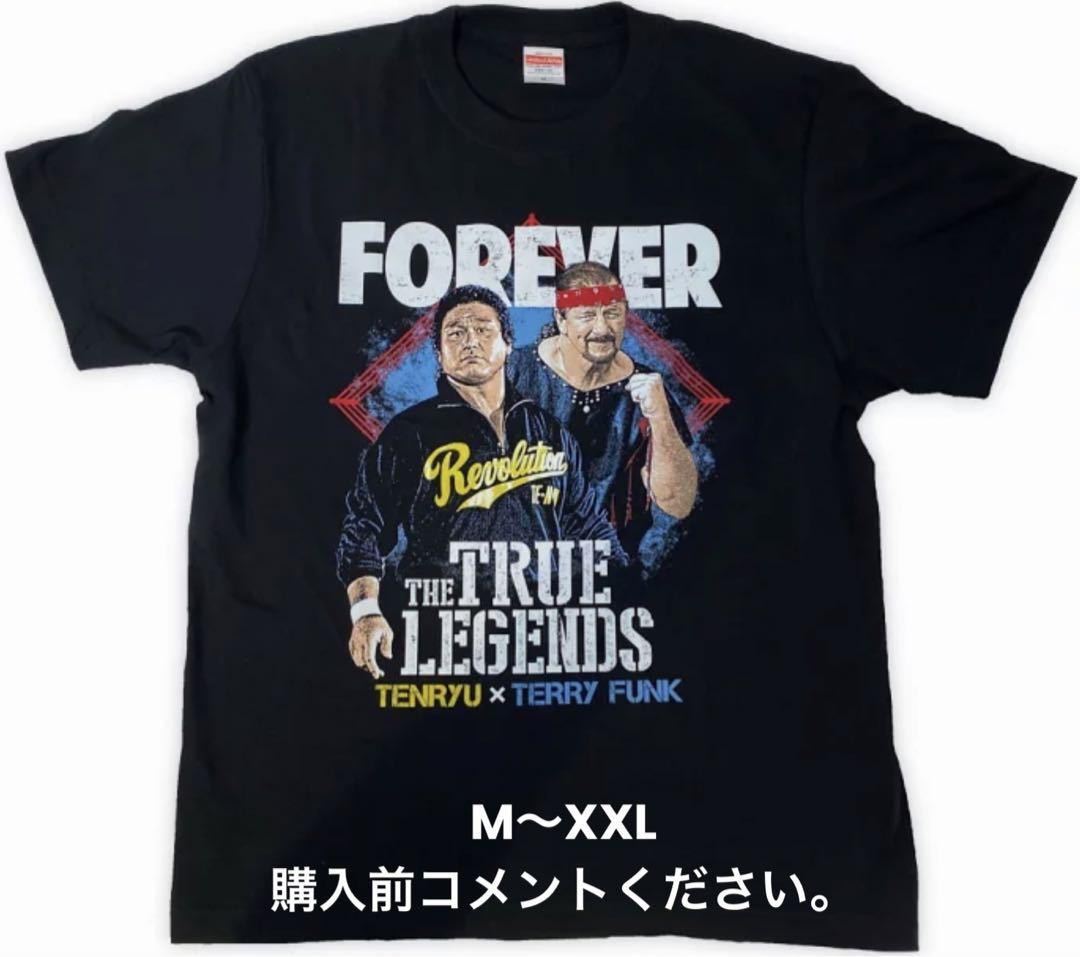 テリー・ファンク 全日本プロレス Tシャツ 天龍源一郎 長州力 ジャイアント馬場 ドリーファンクジュニア 三冠チャンピオン ザ・ファンクス