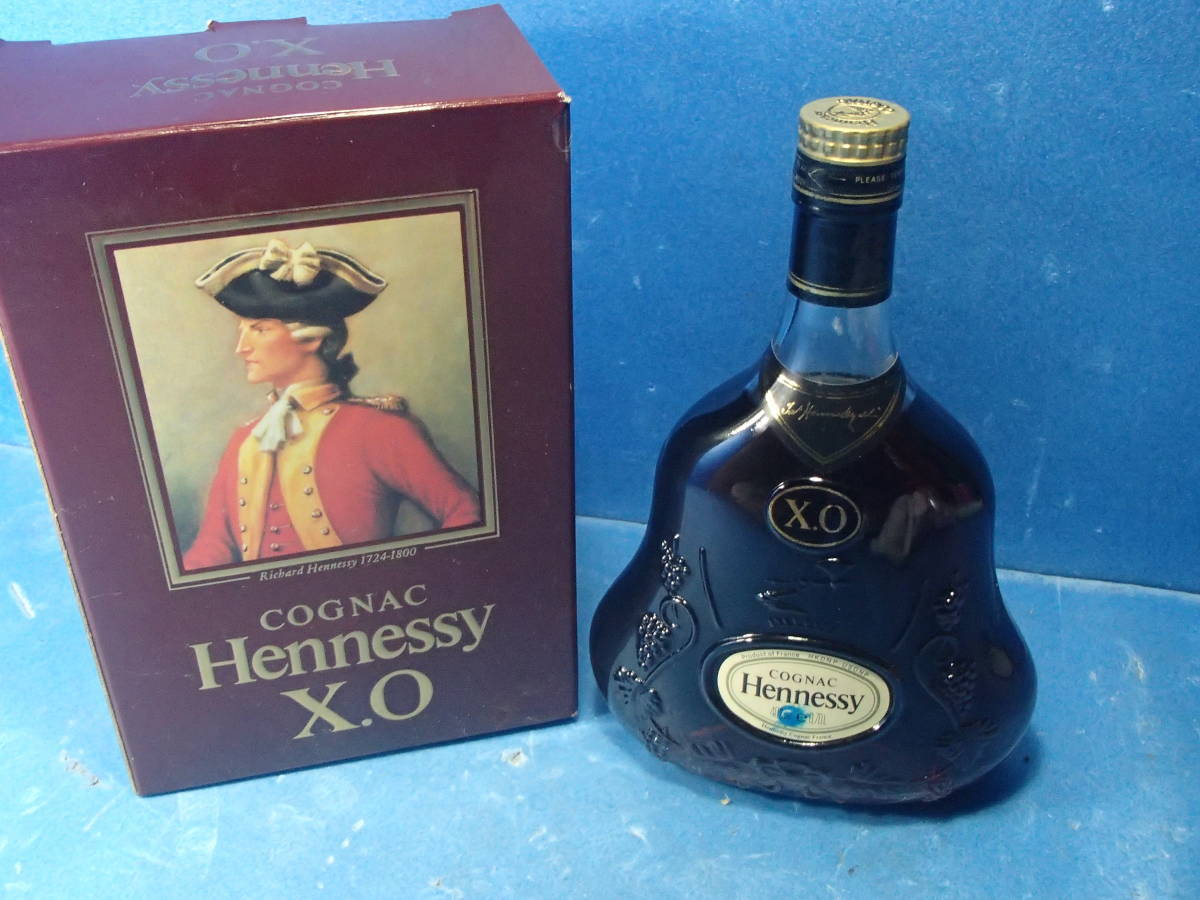 【未開栓1円】Hennessy X.O/ヘネシーX.O 金キャップ クリアボトル