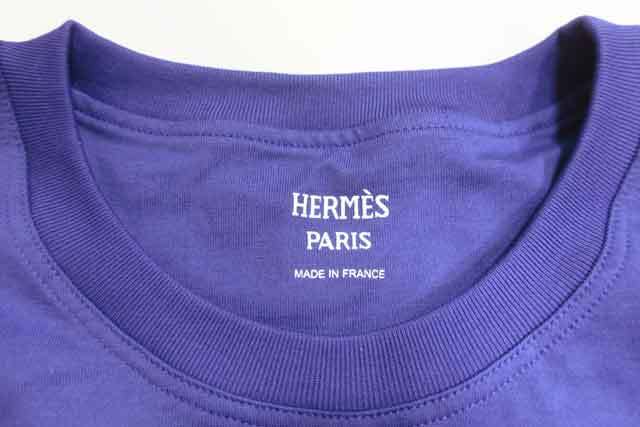 【新古品】【未使用】HERMES エルメス トップス レディース Tシャツ 2023SS 刺繍ポケット 新古品 コットン_画像3