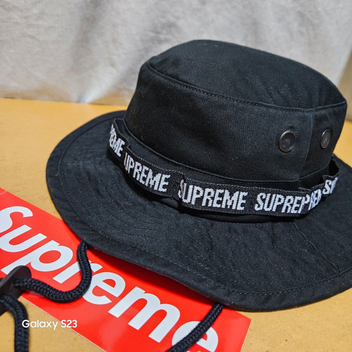 Supreme Military Boonie 黒 バケハ シュプリーム-