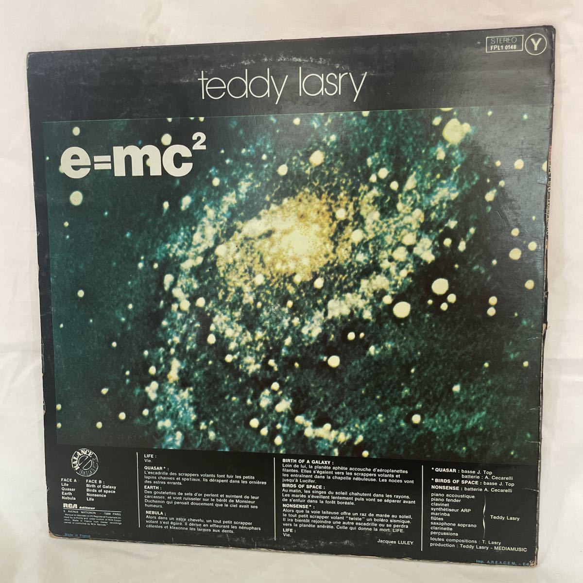 TEDDY LASRY / E=MC2 1976 FRANCE ORIGINAL LP_画像2