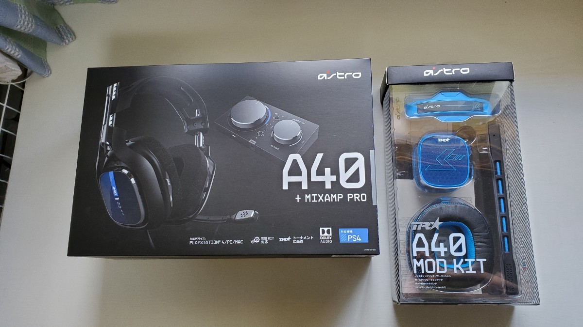 中古】売り切り astro A40 + MIXAMP PRO A40 MOD KIT TRヘッドセット