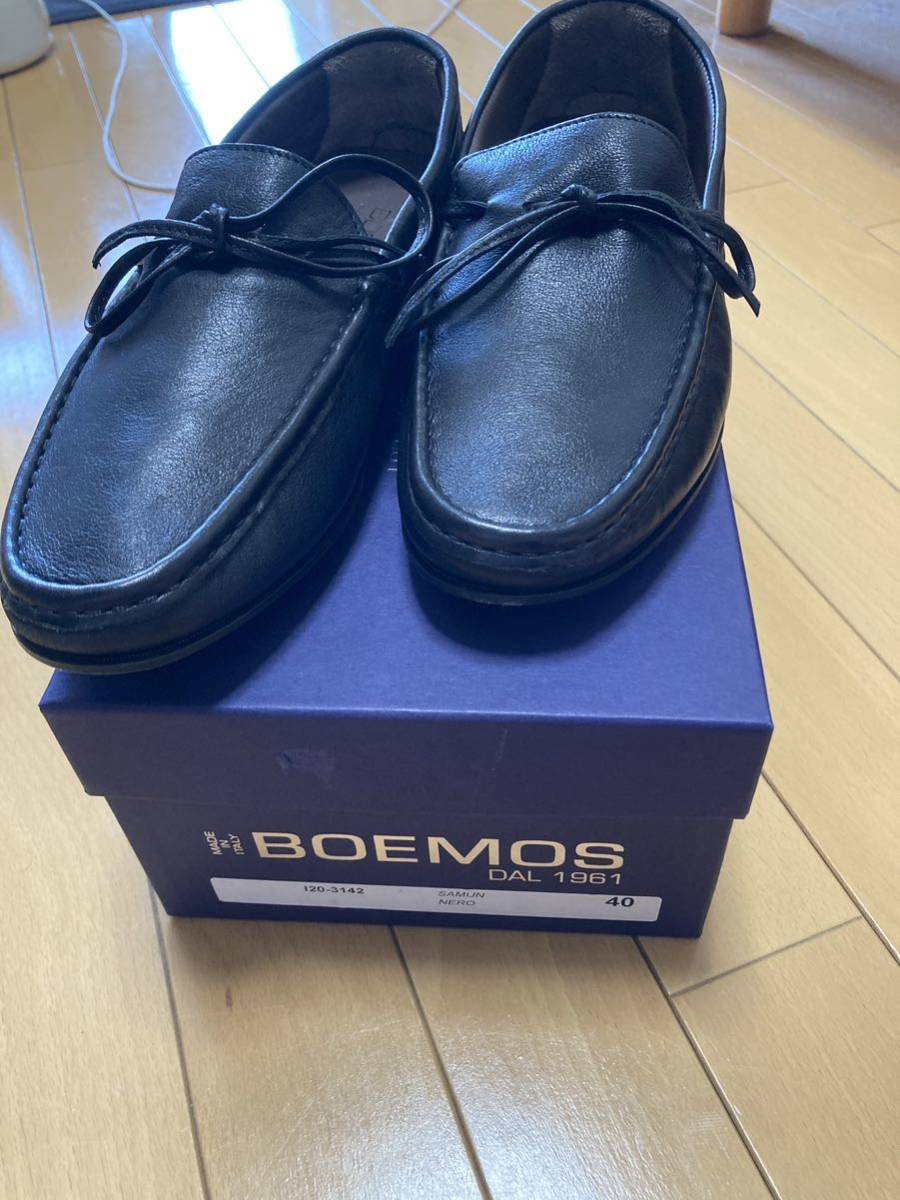 未使用新品 BOEMOS ローファー 40 スリッポン ドライビングシューズ ★ボエモス トッズ TOD'S グッチ プラダ リーガル パラブーツ BASSバス_画像5