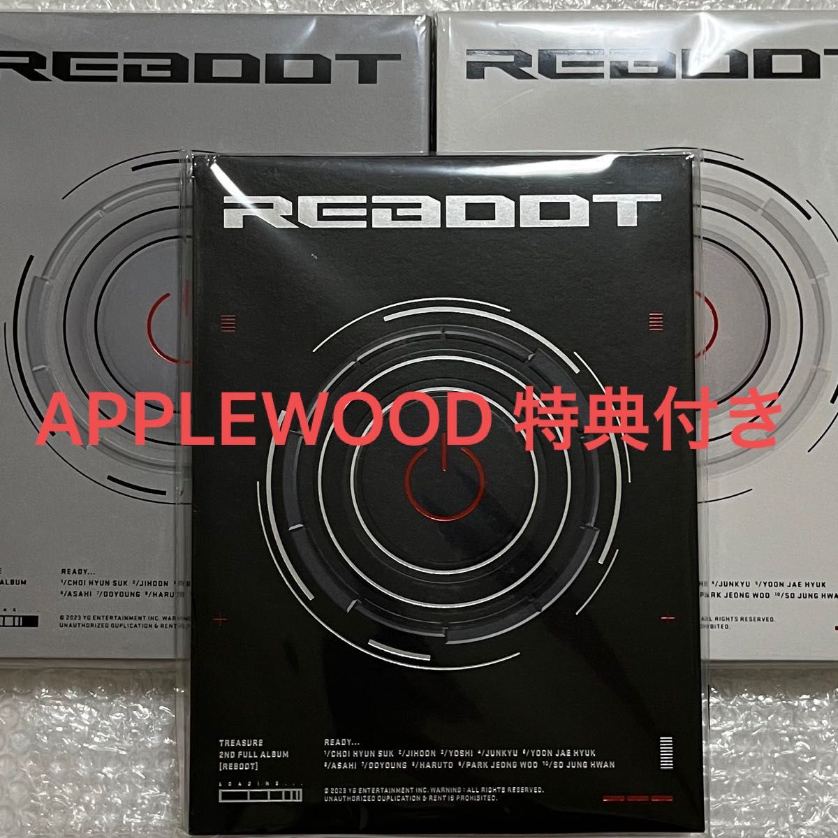 TREASURE REBOOT アルバム 新品未開封 特典トレカ付き APPLEWOOD