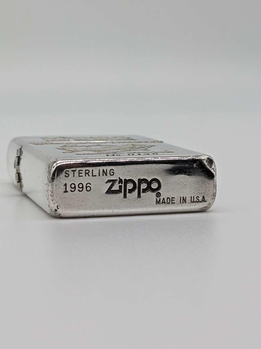 【1円～!!】Zippo ジッポ スターリングシルバー ブラックバス 1996年製_画像1