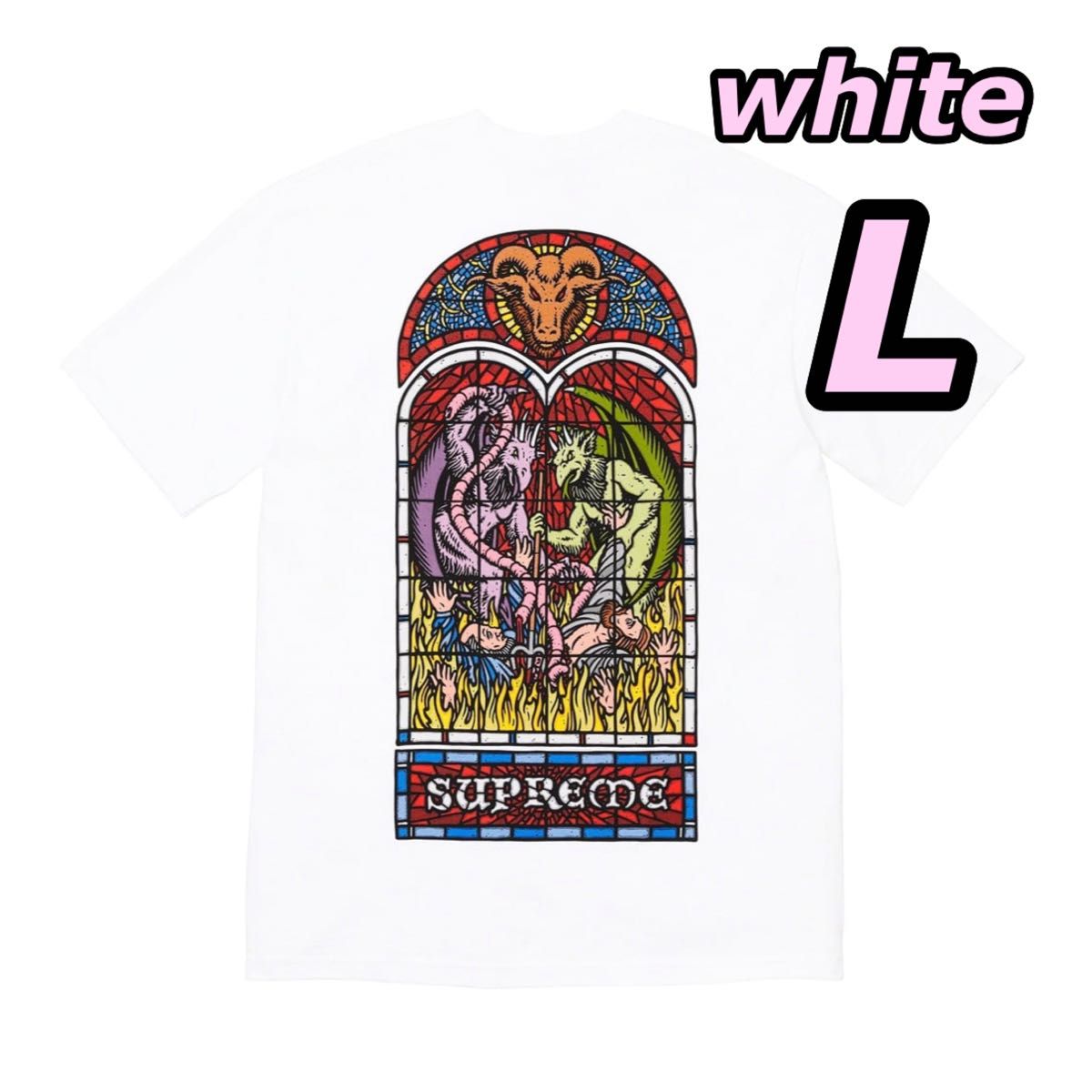supreme worship tee シュプリーム Tシャツ 白 ホワイト L
