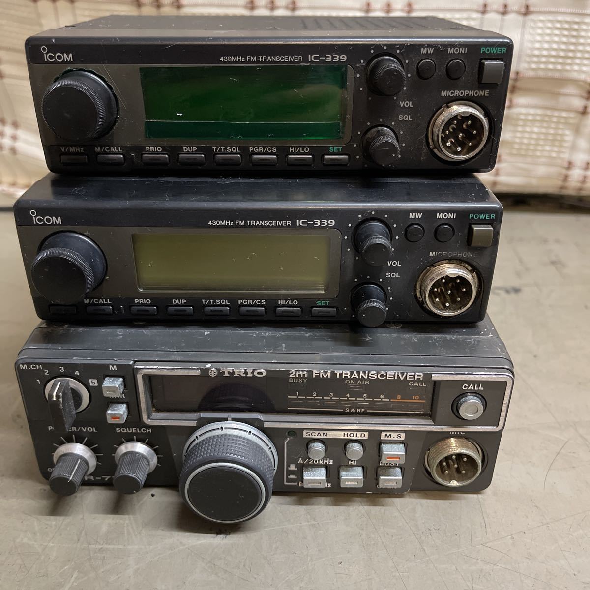 JChere雅虎拍卖代购商品：TRIO TR-7700/ICOM IC-339 無線機 3台まとめ【