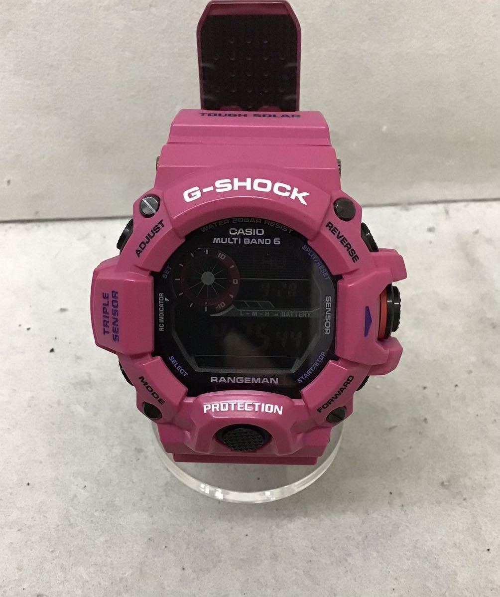 20230927【CASIO】カシオ G-SHOCK クォーツ腕時計 デジタル ピンク レンジマン gw-9400srj
