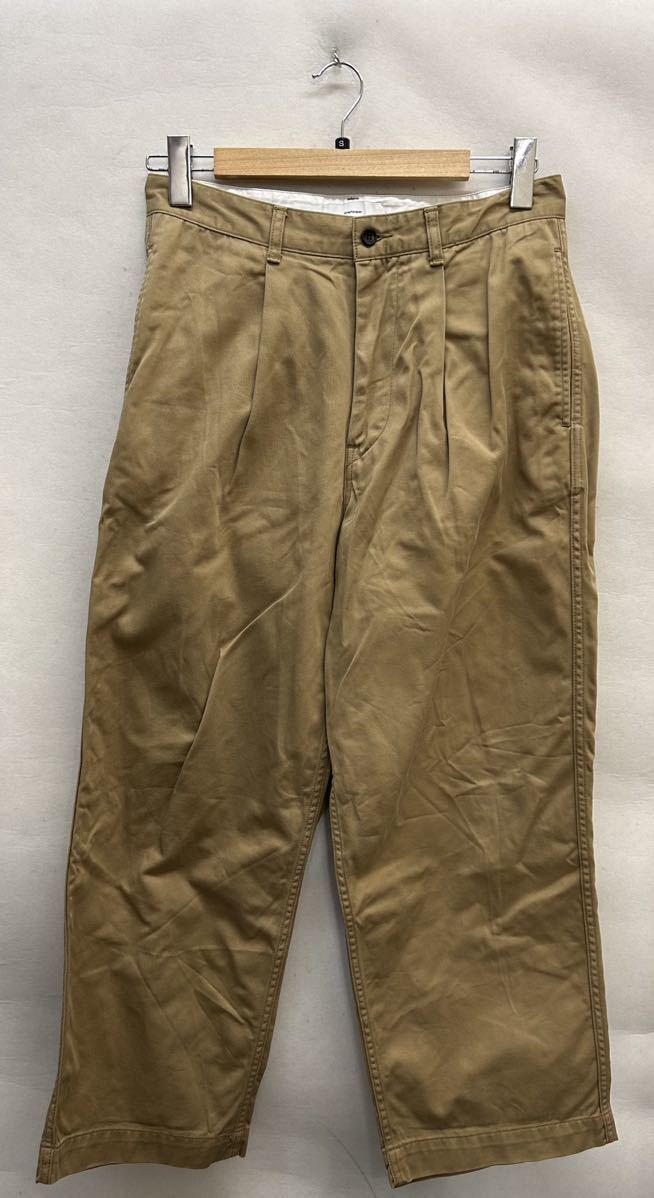 20230924【Graphpaper】グラフペーパー Chino Belted Pants 1 GU192-40049 チノベルテッドパンツ ストレートパンツ