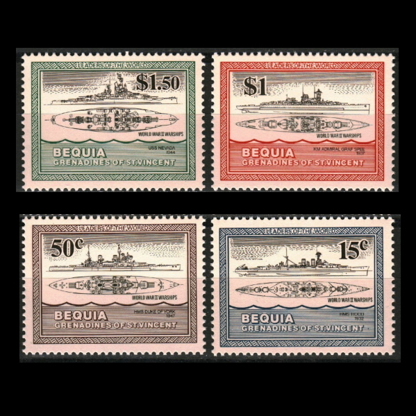 # Gaya na stamp second next world large war / battleship 4 kind .